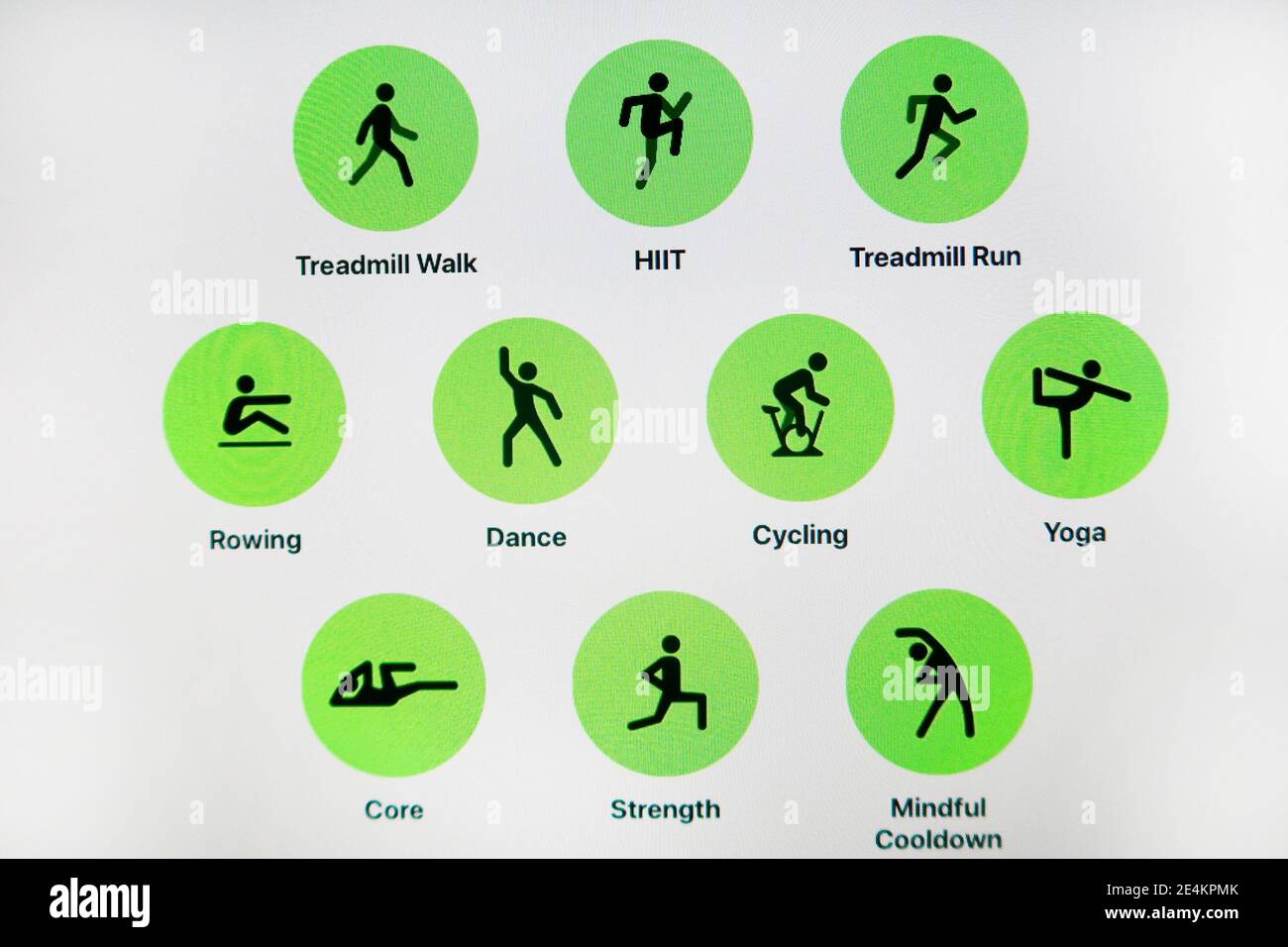 Apple Fitness+ Stock Photo