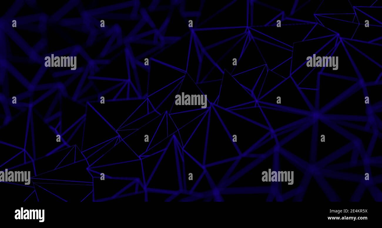 Abstract dark background with geometric triangular shapes. 3d ...