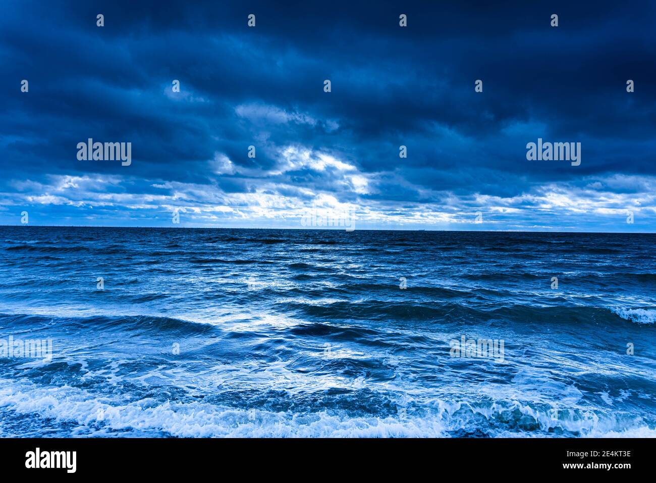 Dangerous Baltic Sea in Denmark with wild waves Stock Photo Alamy