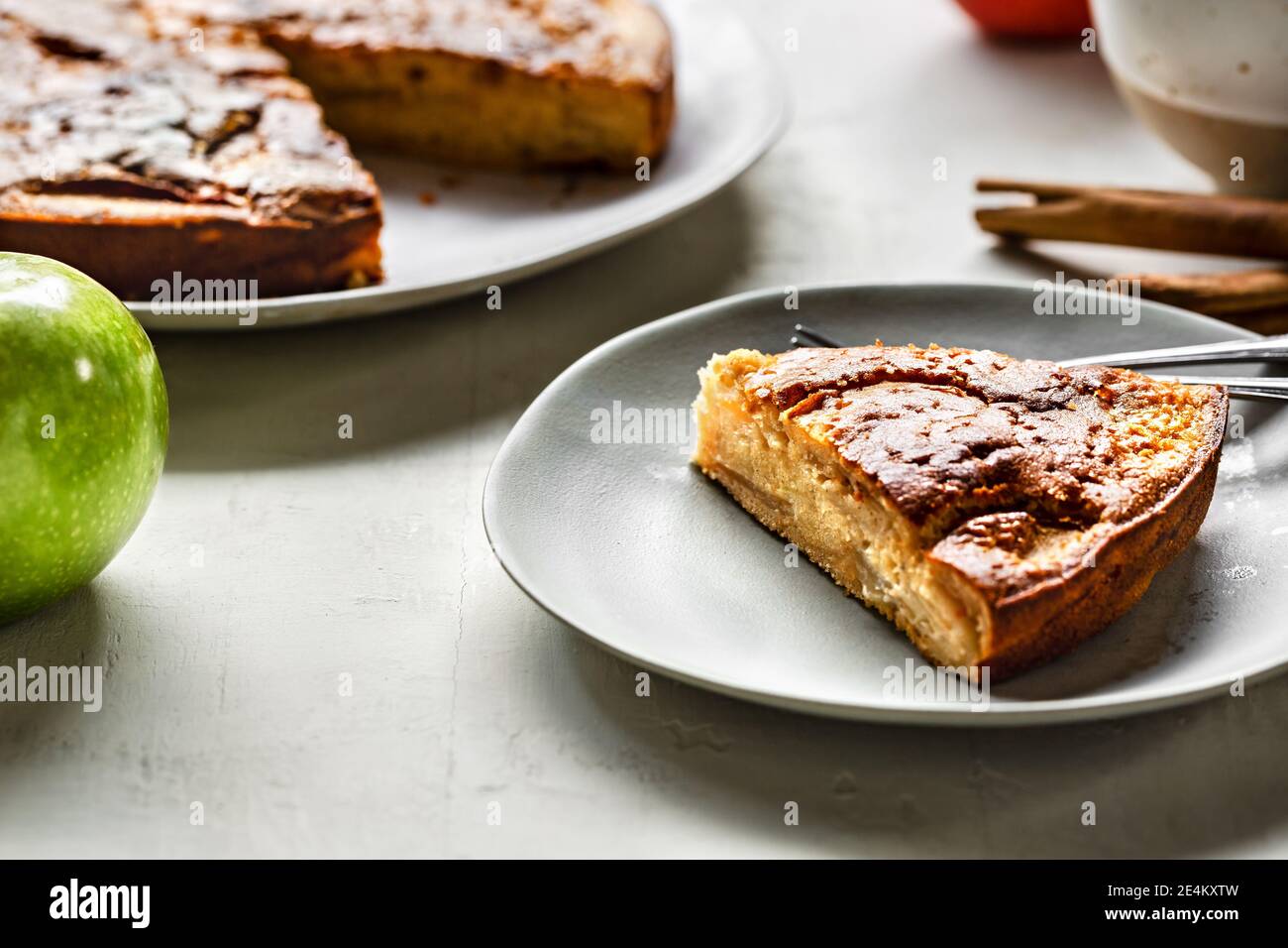 Homemade Dutch Apple Cake by Apples and Spices Stock Photo Alamy