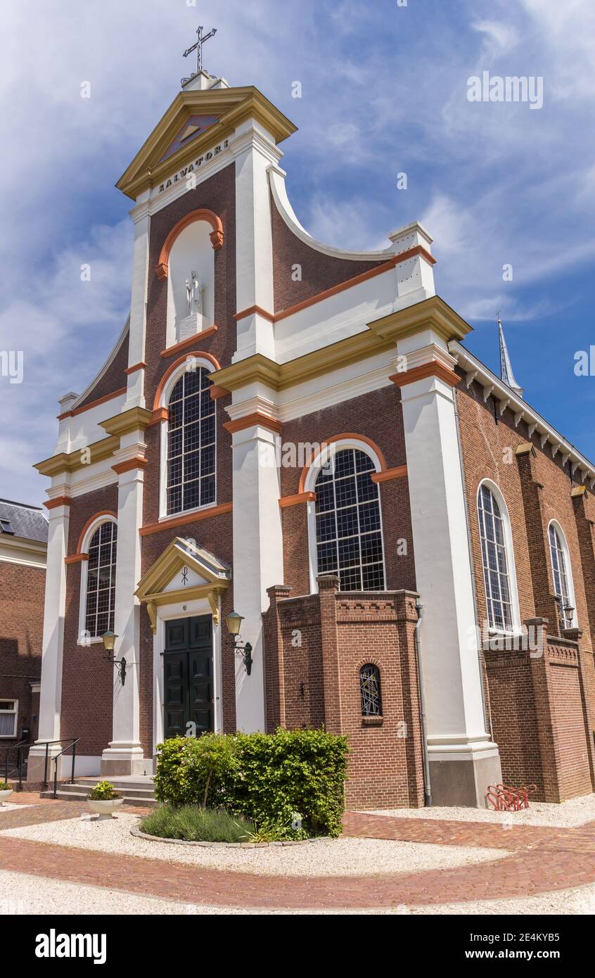 Historic Barnabas church in the center of Haastrecht, Netherlands Stock Photo