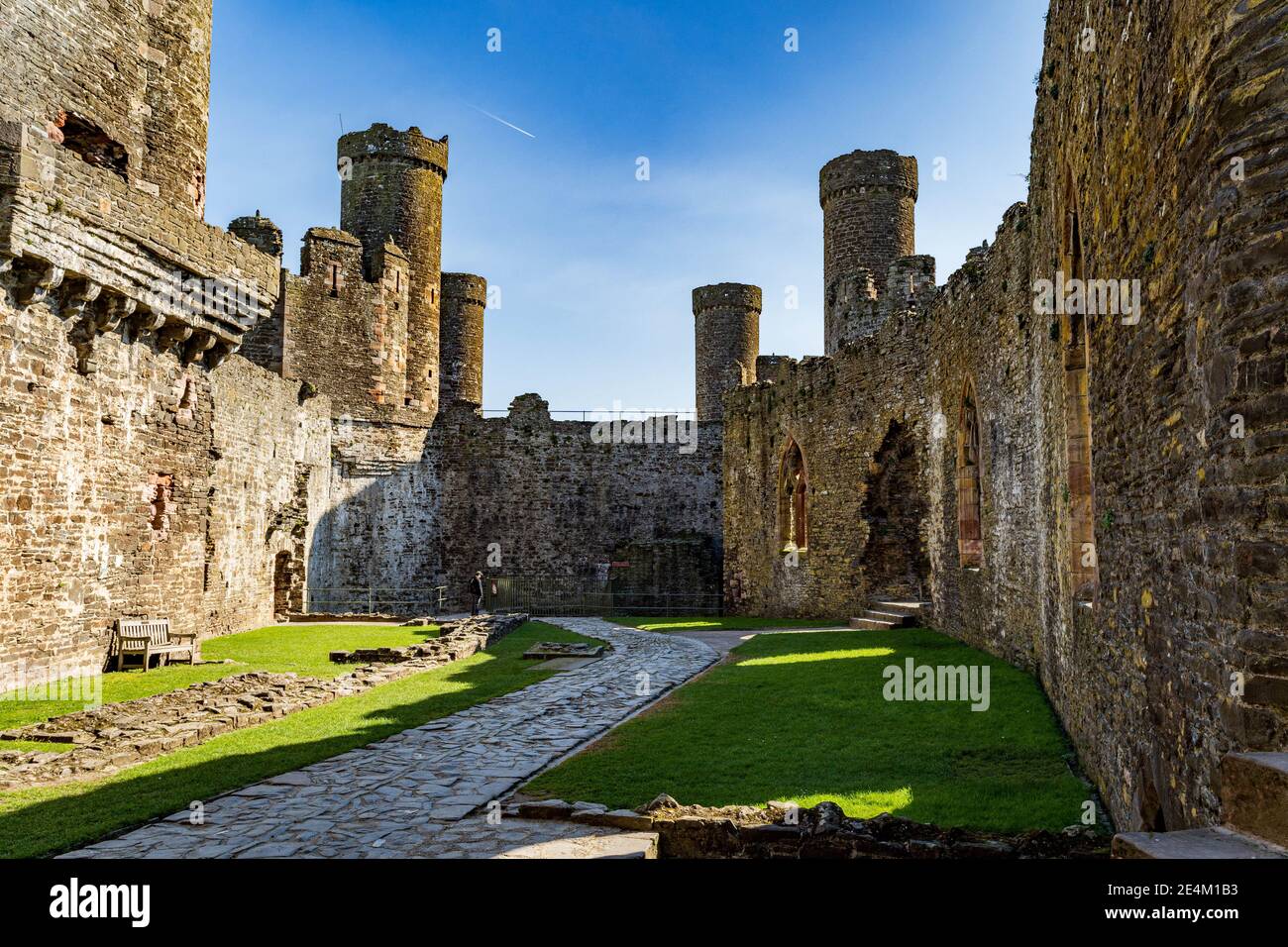 Conwy Castle, Clwyd, North Wales Stock Photo
