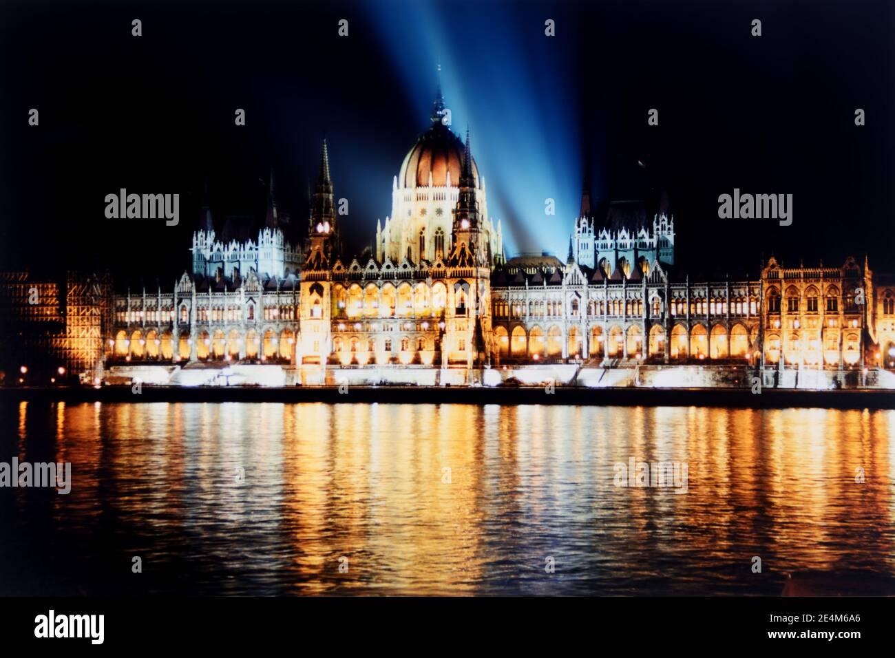 The Hungarian Parliament on the eve of the Millenium, Budapest Stock Photo