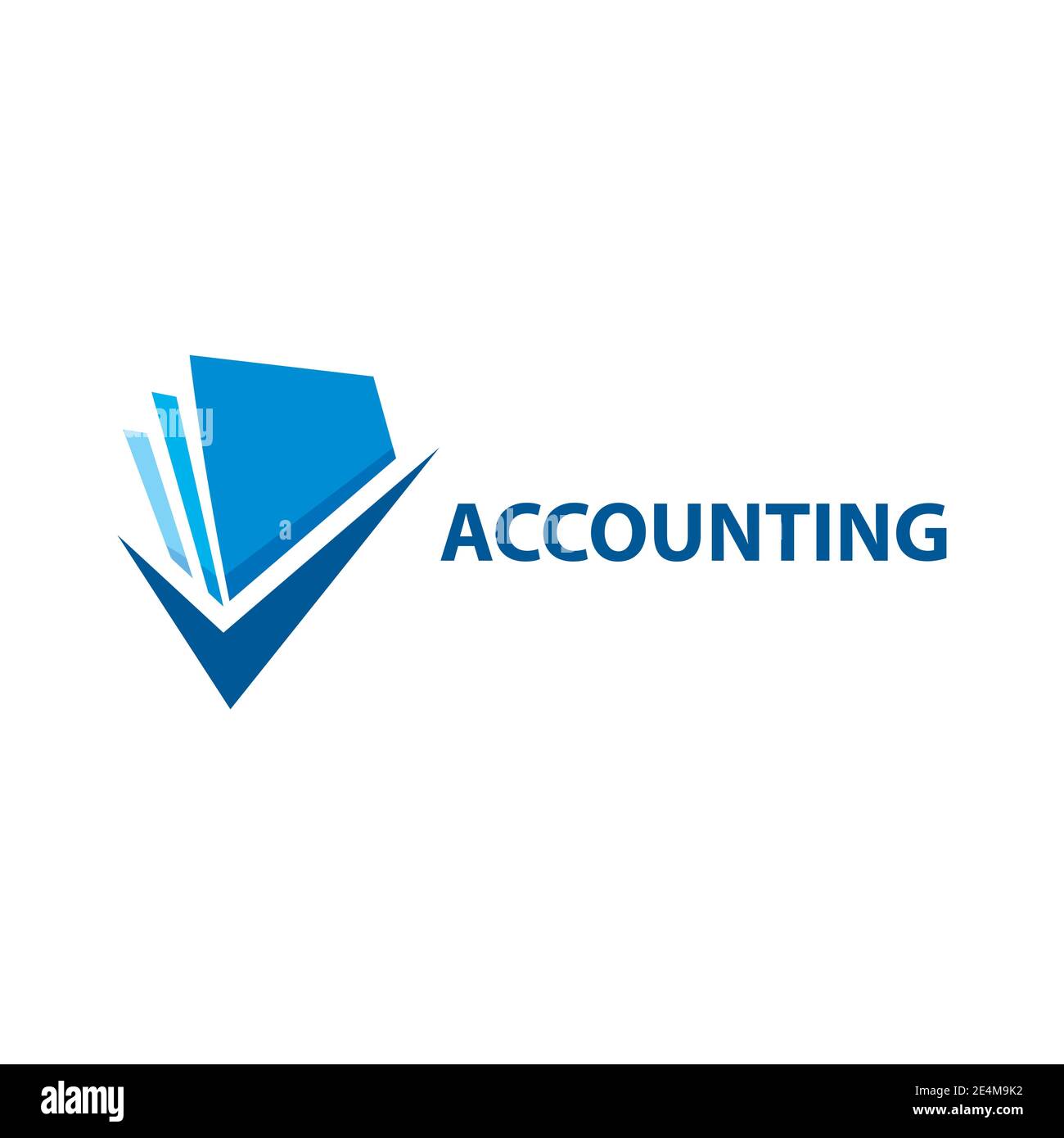 Vector logo of an accounting company, finance Stock Vector Image & Art