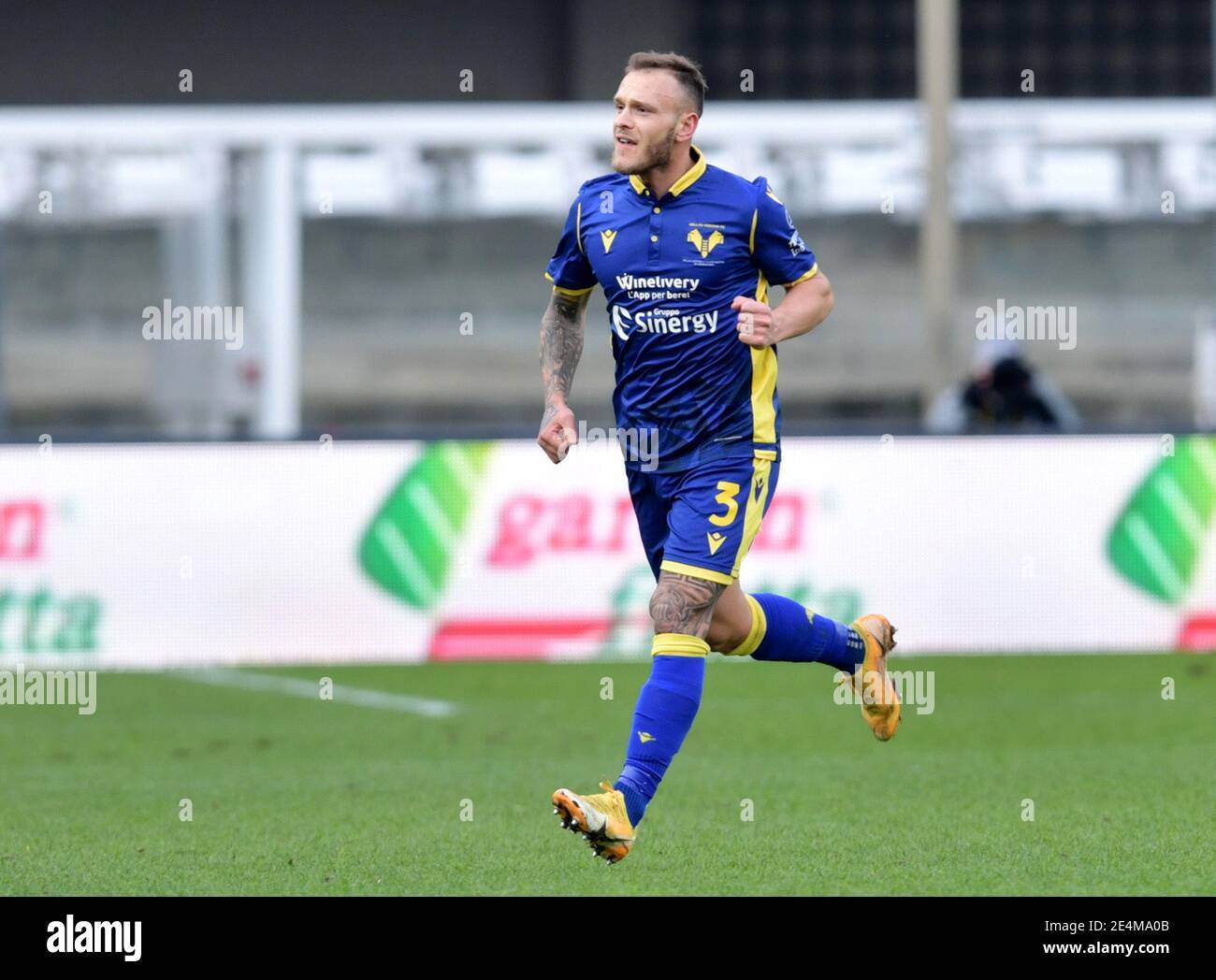 Soccer Football Serie A Hellas Verona V Napoli Stadio Marc Antonio Bentegodi Verona Italy January 24 2021 Hellas Verona S Federico Dimarco Celebrates Scoring Their First Goal Reuters Jennifer Lorenzini Stock Photo Alamy