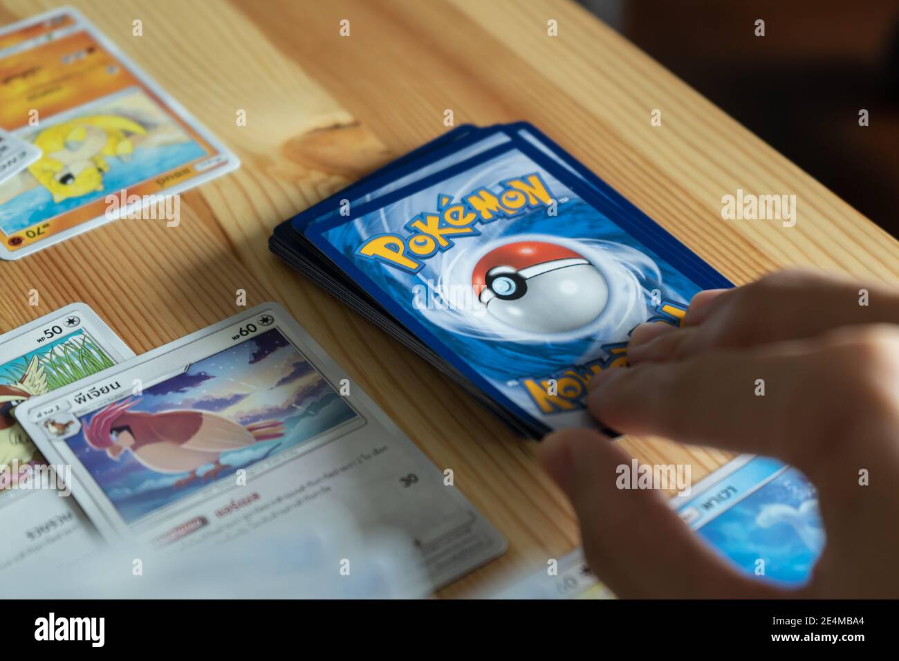 Bangkok, Thailand - January 23, 2021 : A man playing Pokemon Trading Card game Stock Photo - Alamy Bangkok, Thailand - January 23, 2021 : A man playing Pokemon Trading Card game Stock Photo - Alamy