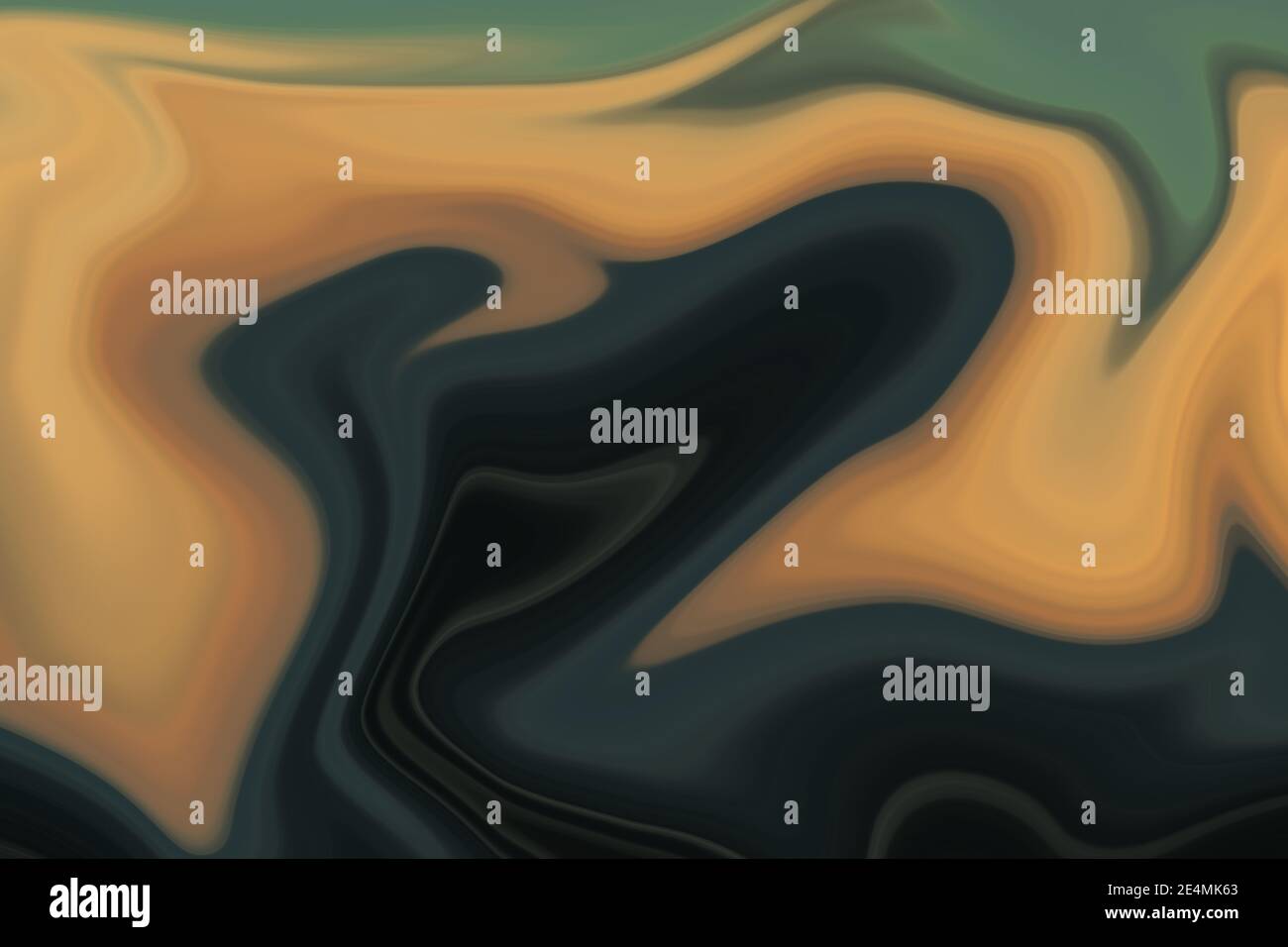 An illustration of green and yellow wavy patterns - perfect for ...