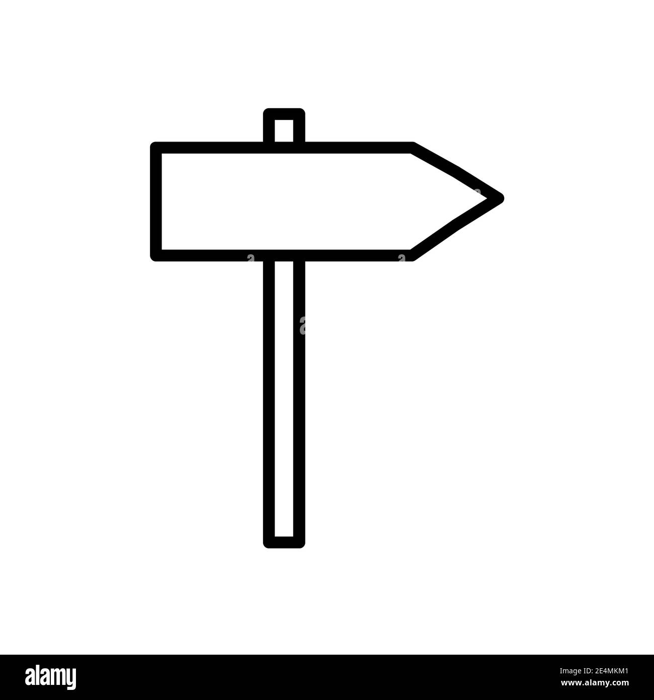 Signpost street vector illustration, road arrow symbol isolated on