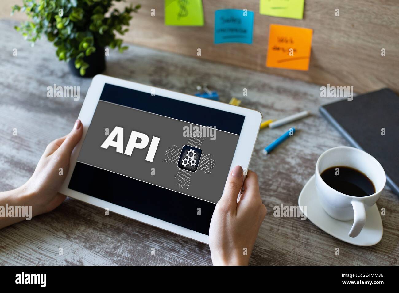 API application programming interface. Internet and technology concept ...