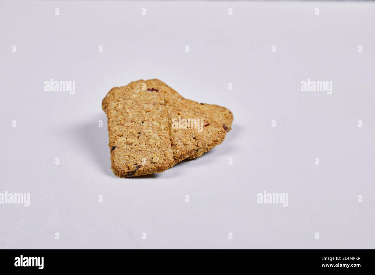 Tasty biscuits isolated on a white background Stock Photo