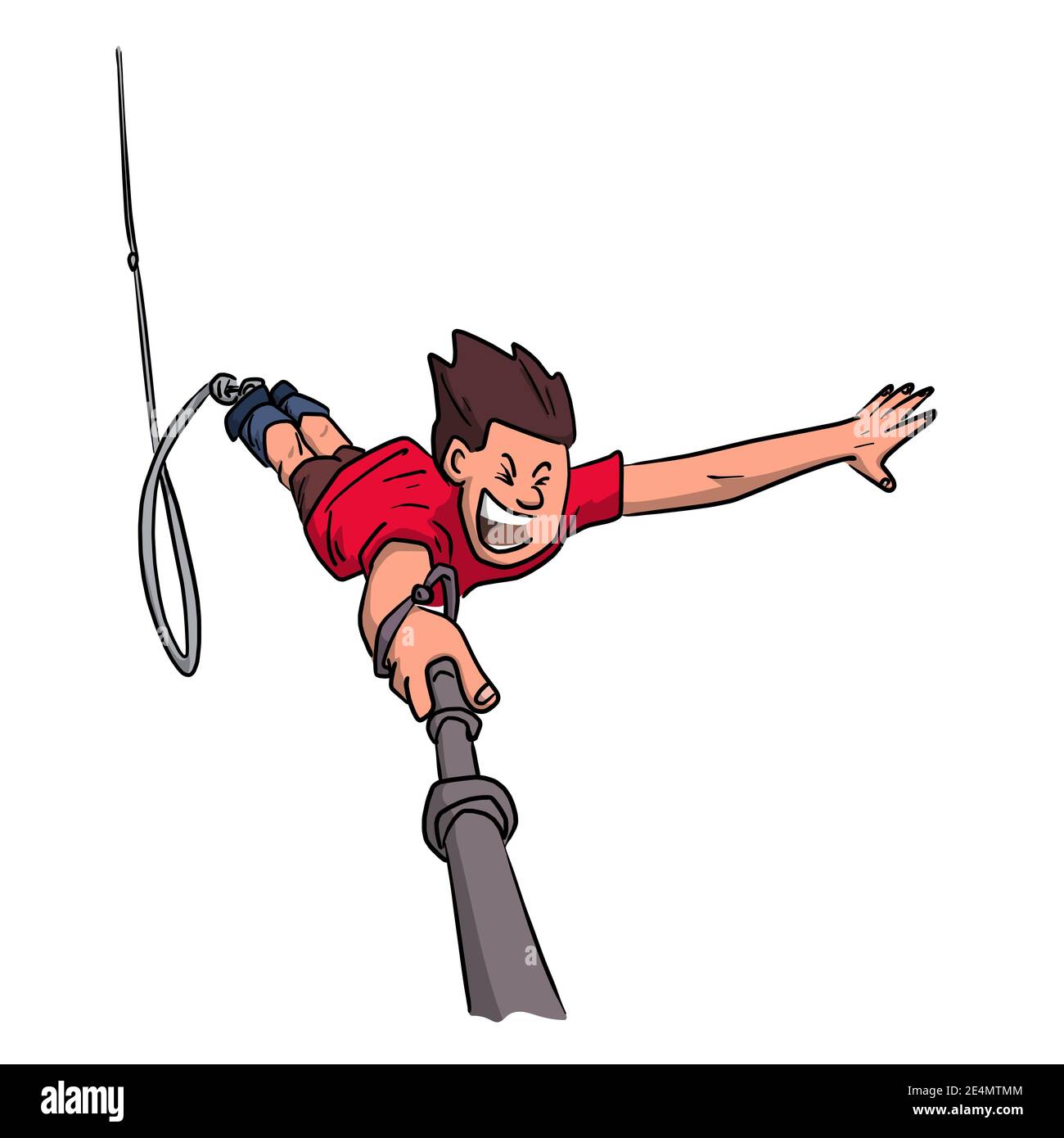 Bungee cord on white Stock Vector Images - Alamy