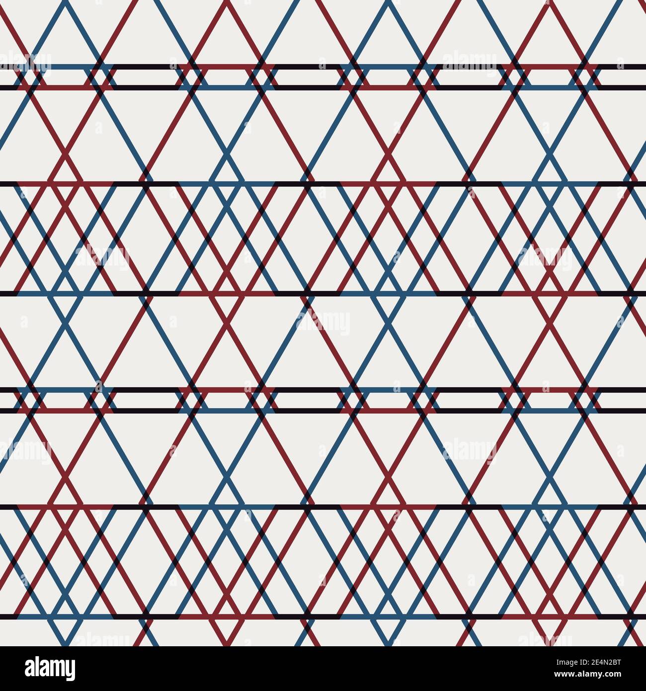 Seamless geo pattern in red blue black white Stock Photo - Alamy