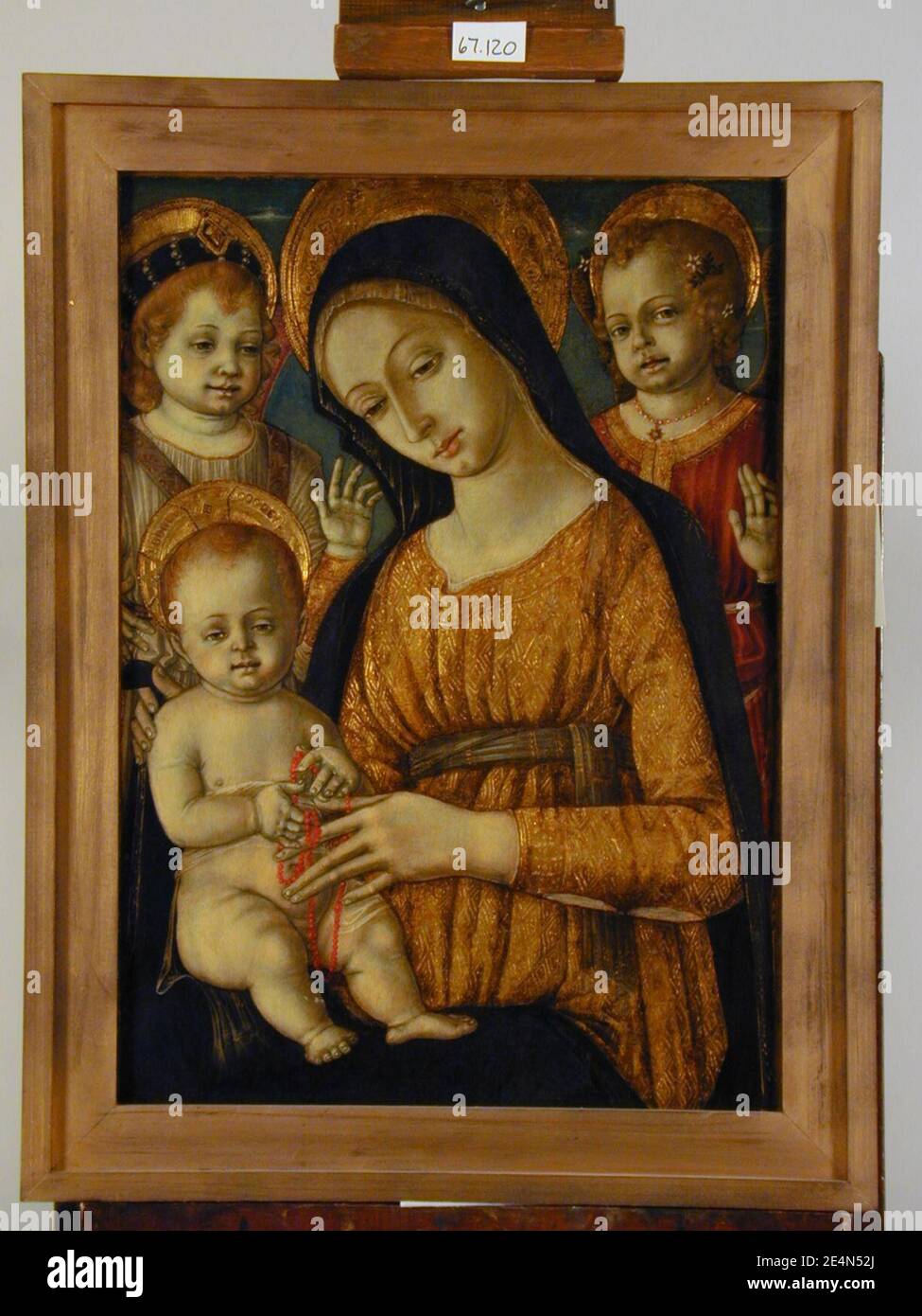 Matteo di Giovanni di Bartolo - Madonna and Child with Angels Stock ...