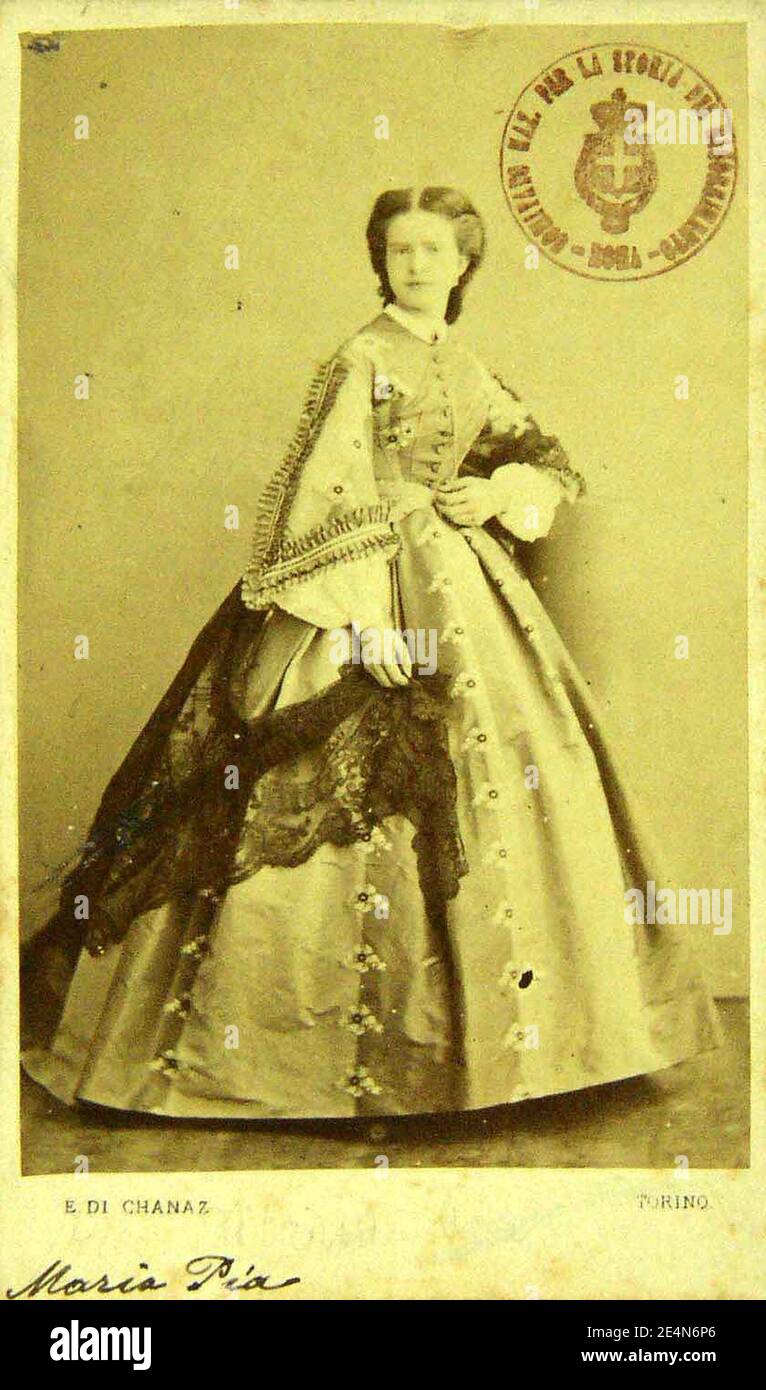 Maria Pia di Savoia, Regina del Portogallo Stock Photo Alamy