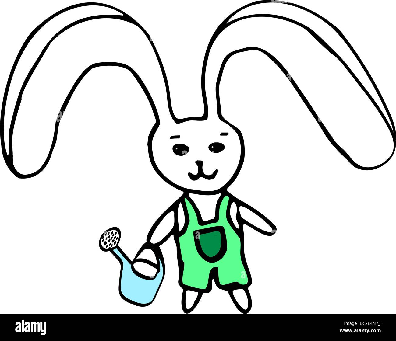 the Easter bunny litle rabbit Stock Vector