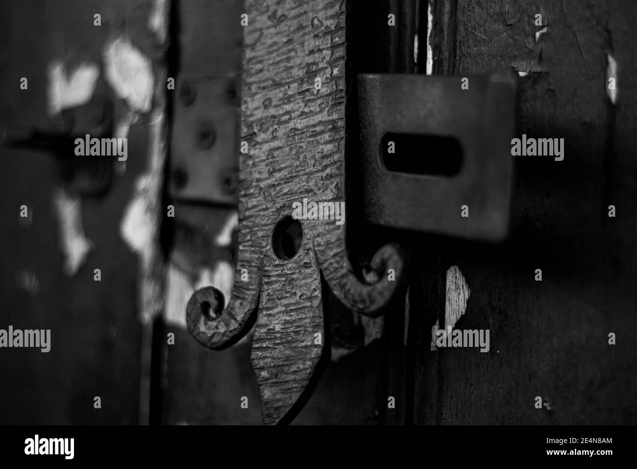 Old lock gate Black and White Stock Photos & Images - Alamy