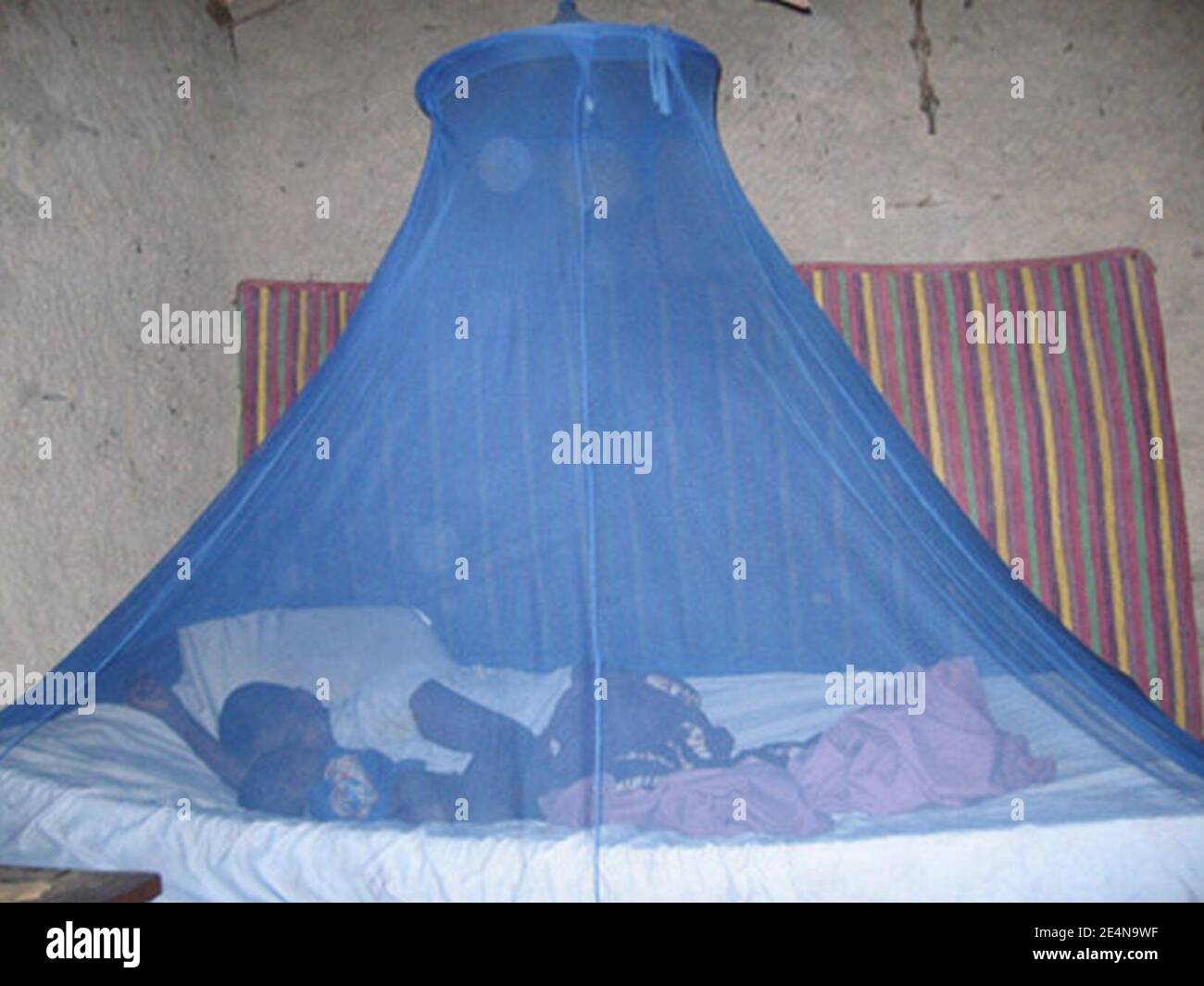 Malaria preventionInsecticide treated bed netPMI Stock Photo Alamy