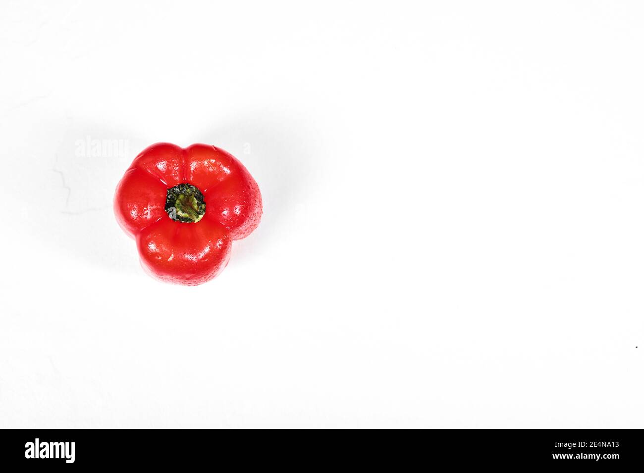 Red sweet bell pepper isolated on white background Stock Photo - Alamy