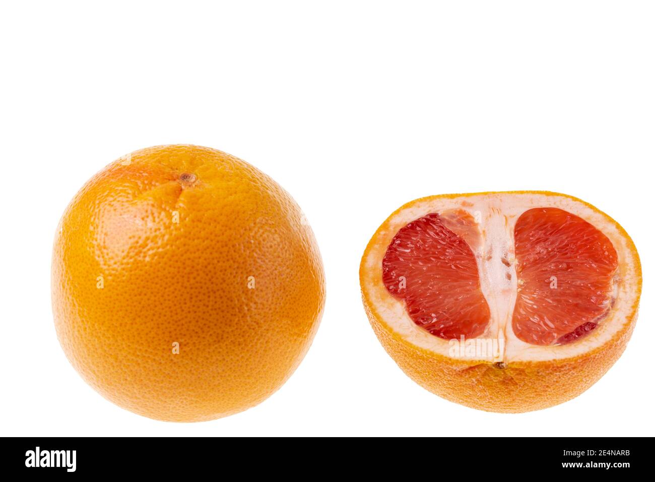 Close up view of grapefruit isolated on white background. Healthy ...