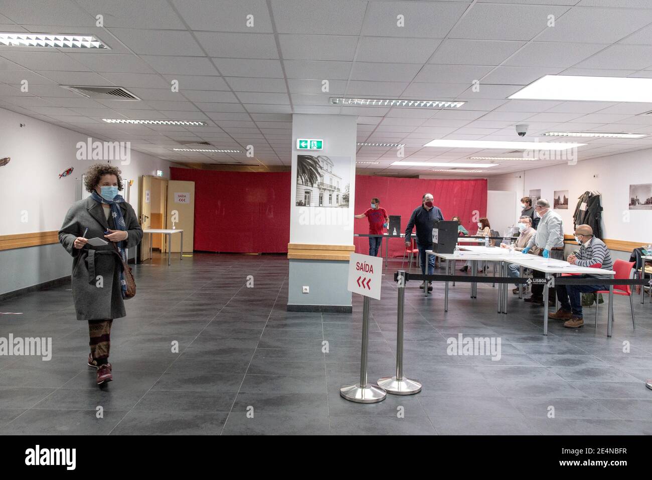 Lisbon, 01/24/2021 Presidential Elections at the Areeiro Family