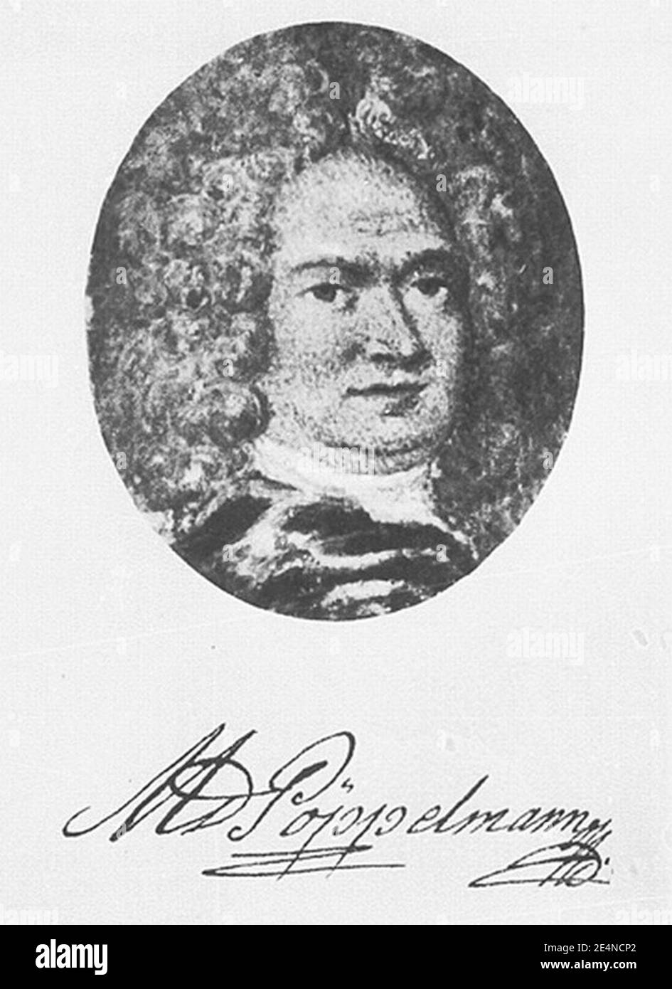 Matthäus Daniel Pöppelmann. Stock Photo