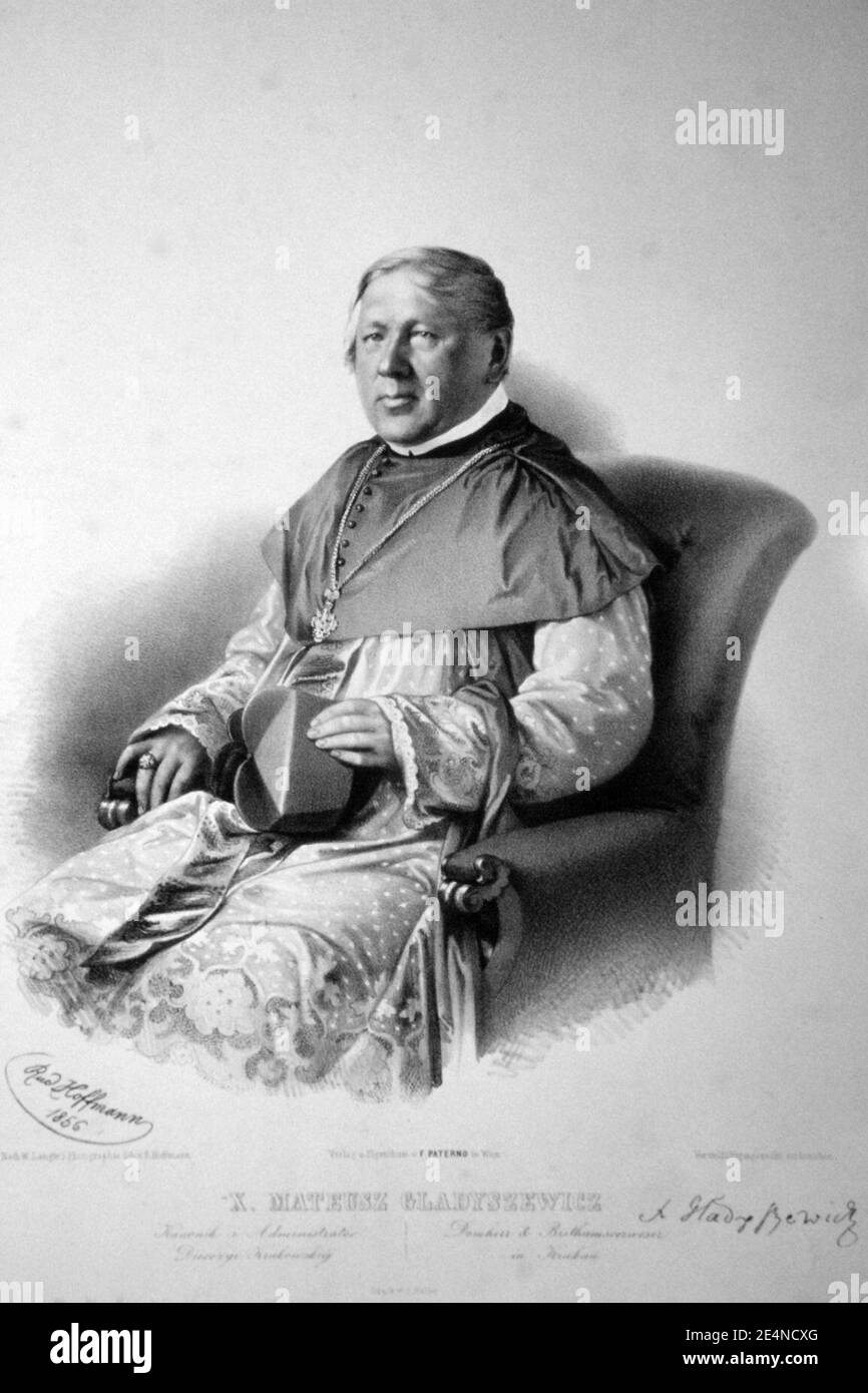 Matthäus Gladyszewicz Litho. Stock Photo
