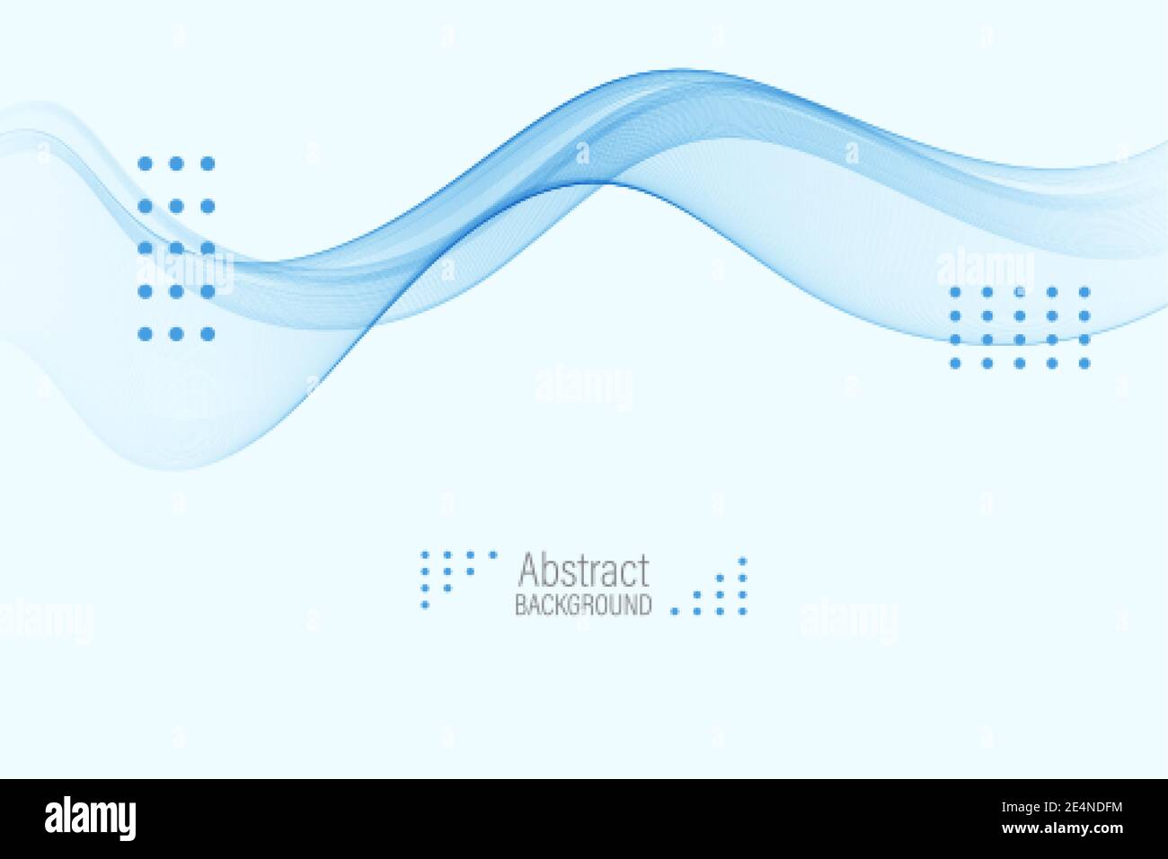 Smooth abstract border wave blue background,modern futuristic cool layout. Vector illustration Stock Vector