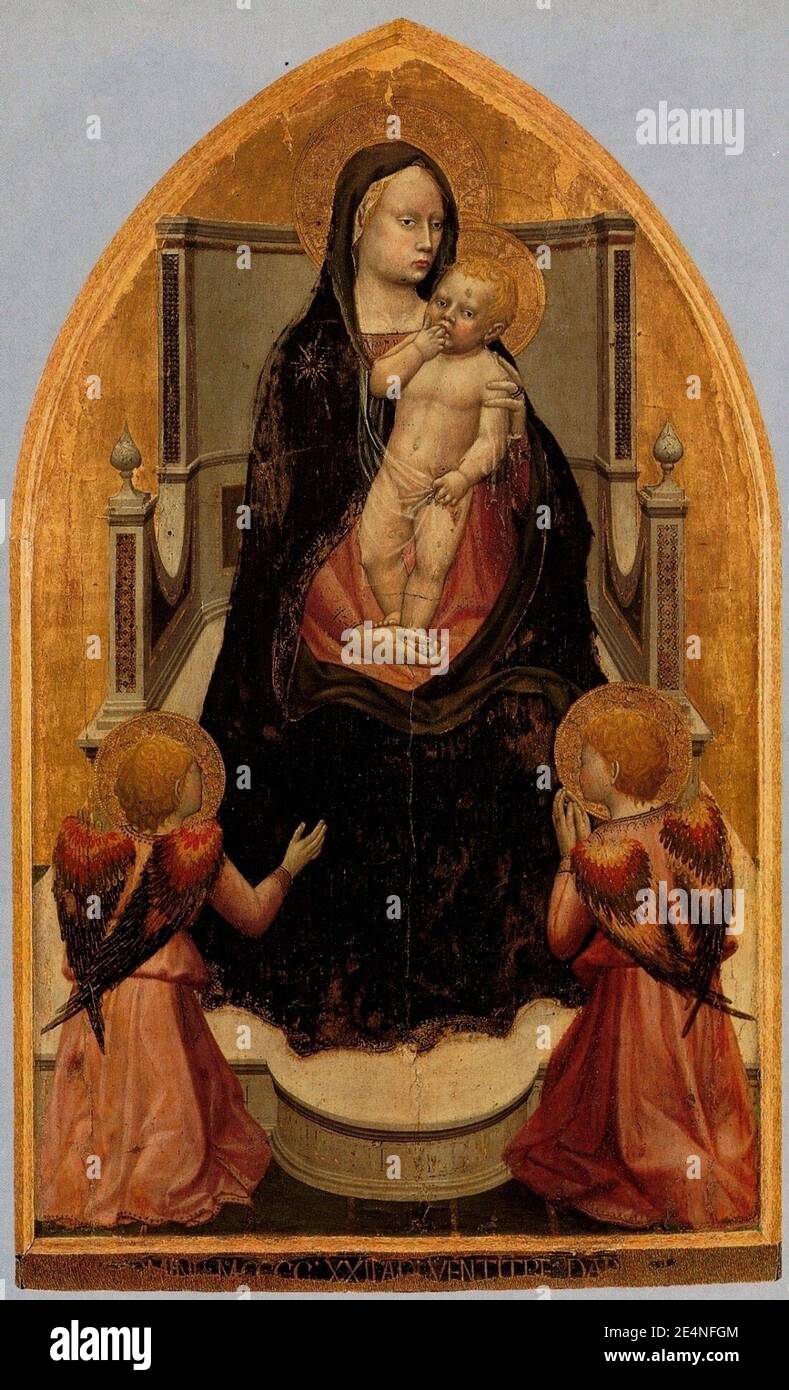Masaccio. San Giovenale Triptych. 1. San Giovenale Triptych Stock