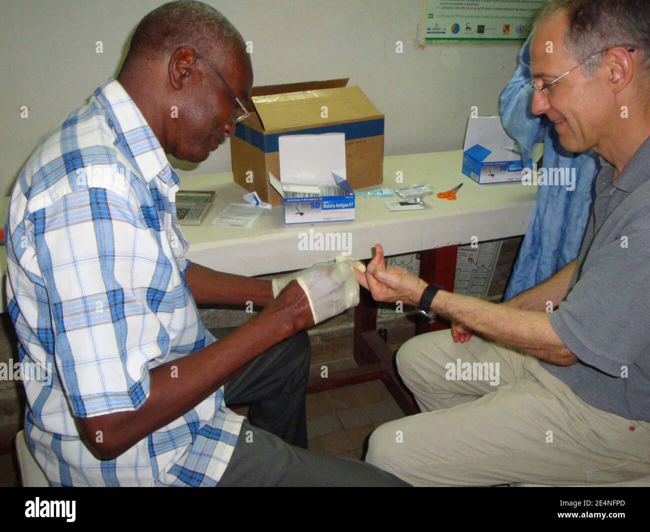 Malaria rapid diagnostic test stock photo alamy