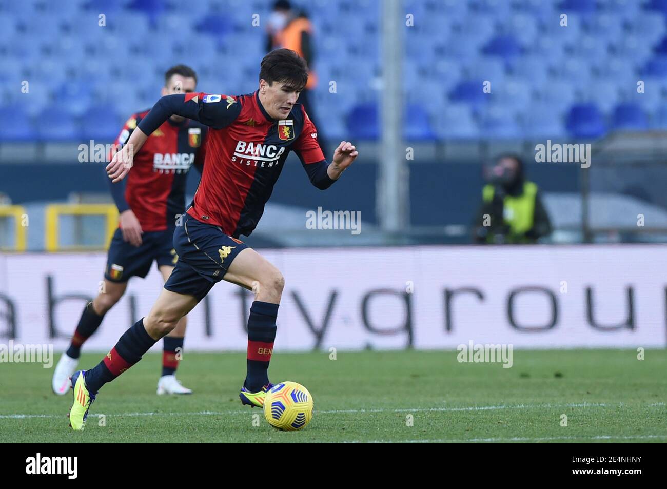 Genova, Italy. 24th Jan, 2021. Eldor Shomurodov (Genoa) during Genoa