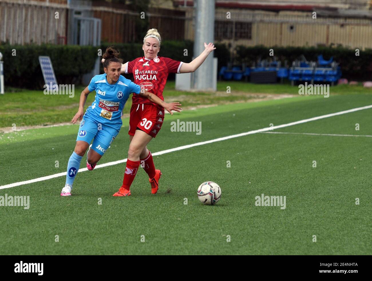 Italy. 23rd Jan, 2021. Elisabetta Oliviero in action during in the match of Serie A Female, the Italian Woman League Football at “Caduti di Brema” stadium of Naples, on the field Napoli vs Bari, Napoli won the match 1-0. (Photo by Pasquale Gargano/Pacific Press/Sipa USA) Credit: Sipa USA/Alamy Live News Stock Photo