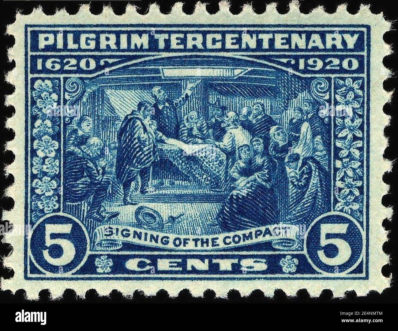 Mayflower compact 1920 U.S. stamp.1 Stock Photo Alamy