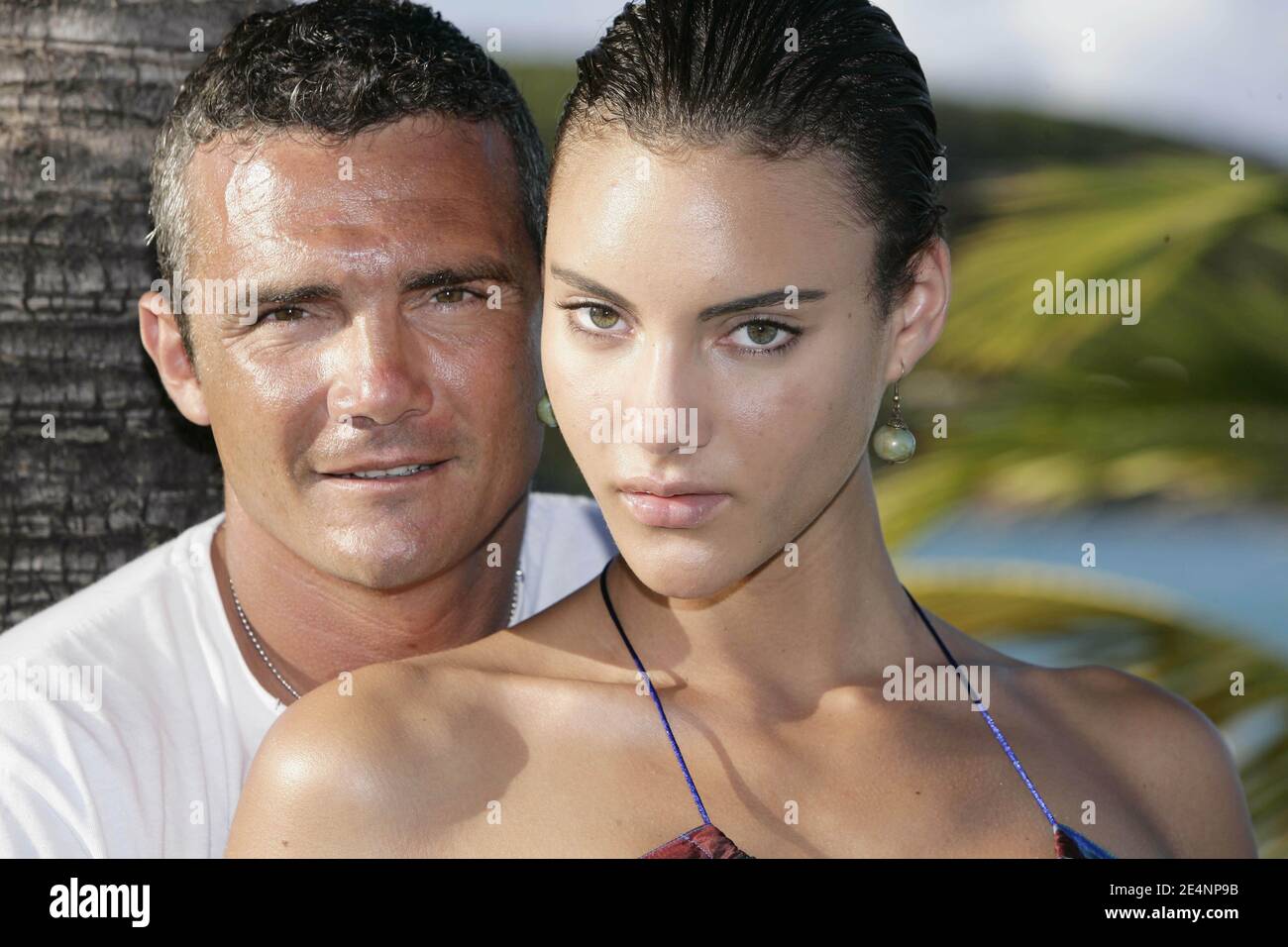 EXCLUSIVE - Richard Virenque and new girlfriend top model Jessica Sow