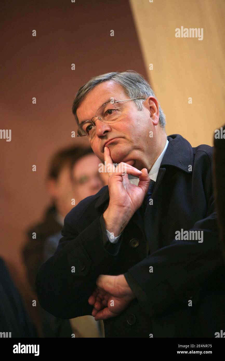 Michel Mercier attends Francois Bayrou's Best Wishes Press conference