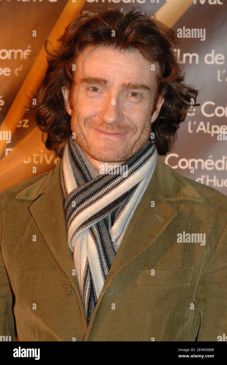 Actor Thierry Fremont poses during the 11th International Comedy Film Festival at l'Alpe d'Huez, France, on January 15, 2008. Photo by Christophe Guibbaud/ABACAPRESS.COM Stock Photo