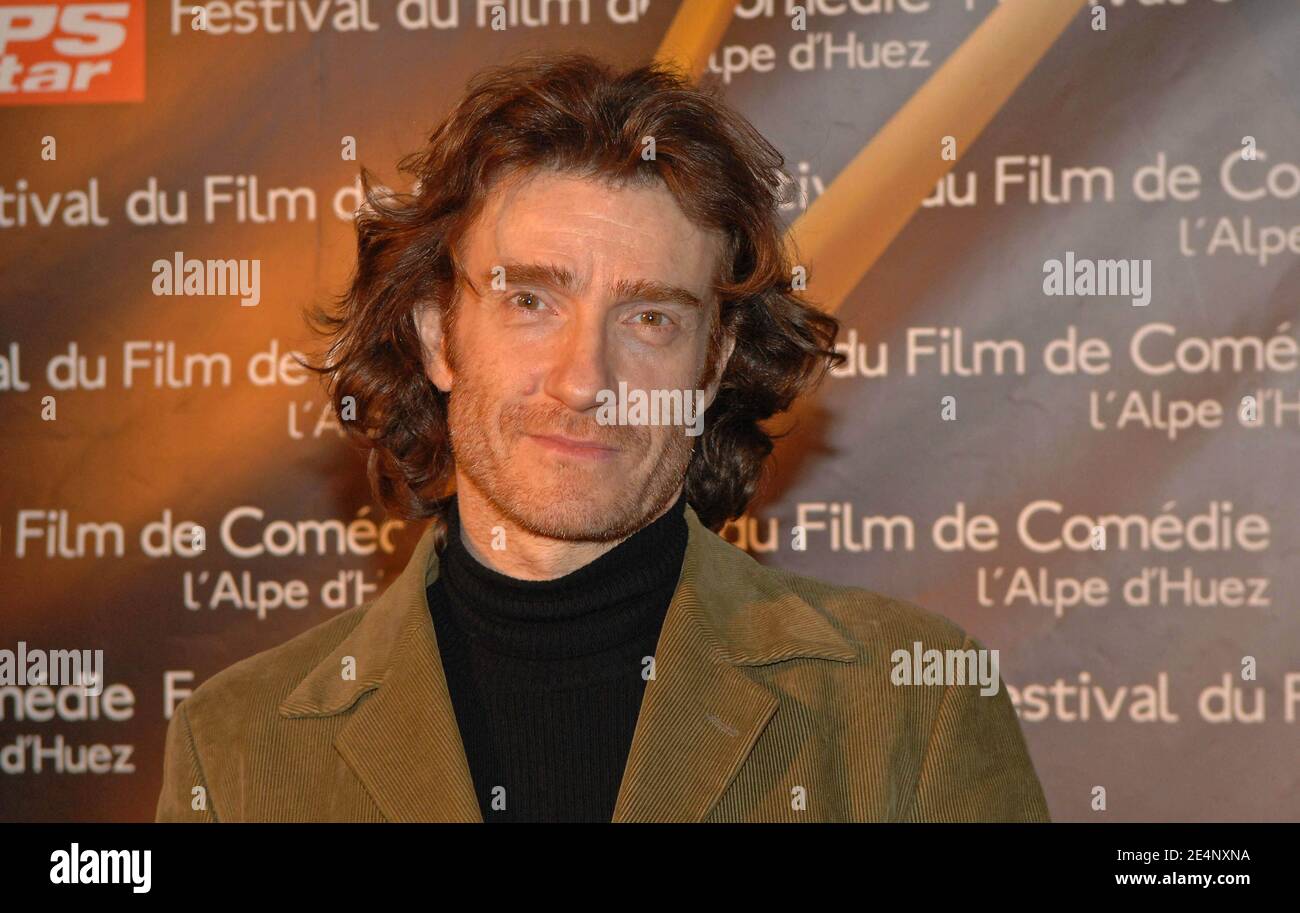 Actor Thierry Fremont poses during the 11th International Comedy Film Festival at l'Alpe d'Huez, France, on January 15, 2008. Photo by Christophe Guibbaud/ABACAPRESS.COM Stock Photo
