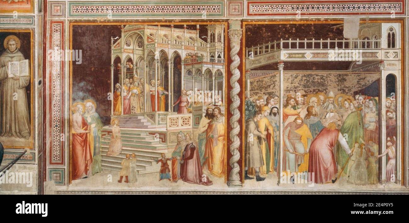 Matteo di Pacino, capella Rinuccini, detail Stock Photo Alamy