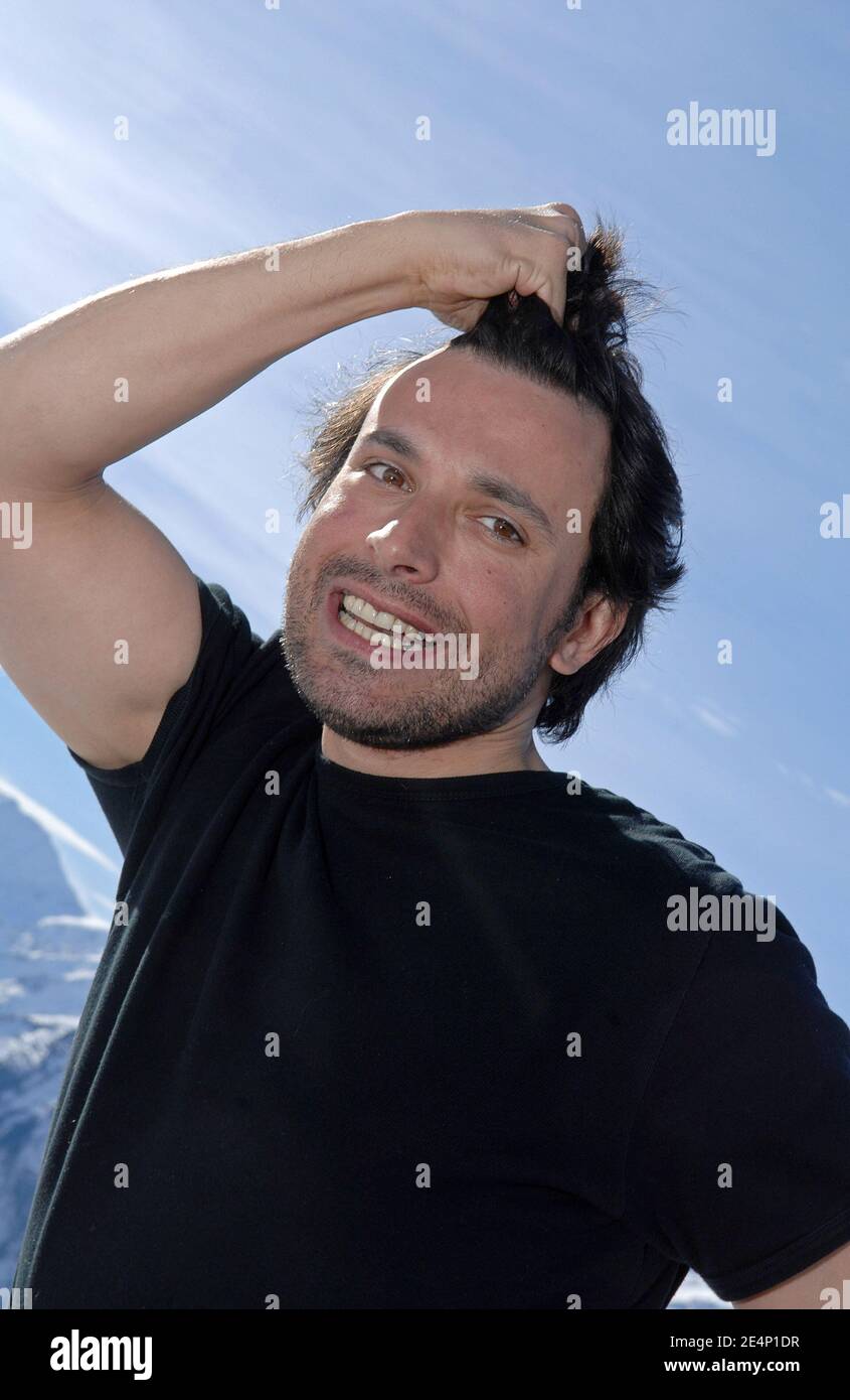 French actor Bruno Salomone poses during the 11th International Comedy Film  Festival in L'Alpe d'Huez, France on January 18, 2008. Photo by Christophe  Guibbaud/ABACAPRESS.COM Stock Photo - Alamy