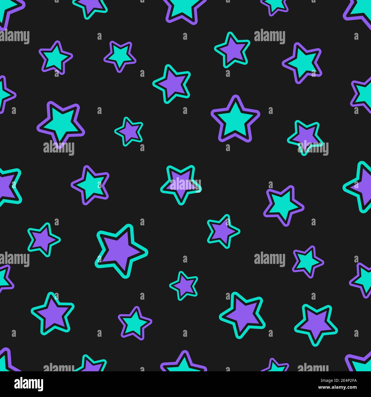 Seamless graphic pattern with simple geometric shape of the stars Stock ...