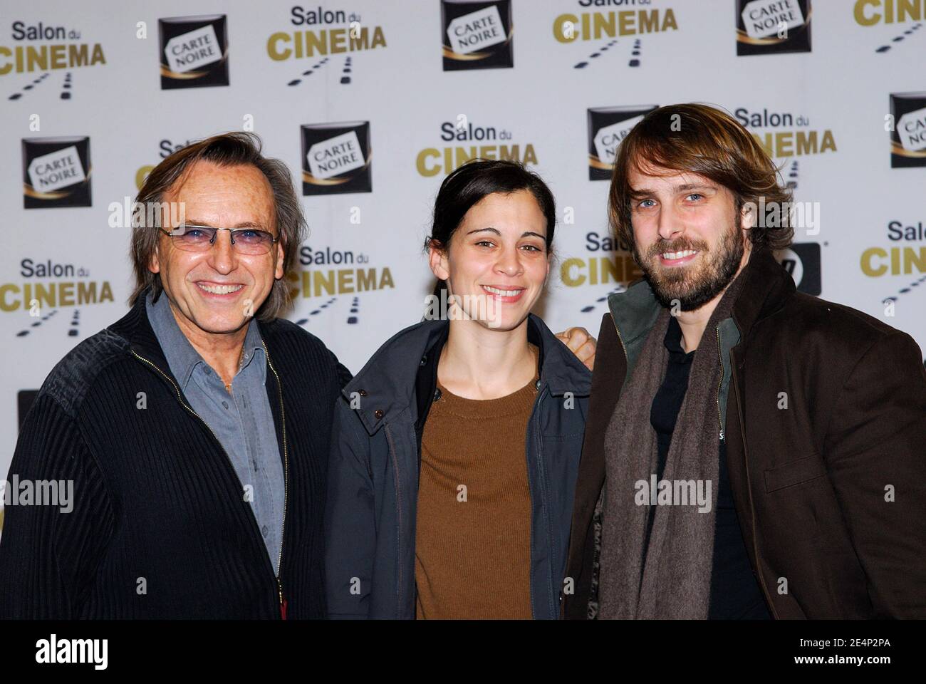 Alexandre Arcady poses with his son Director Alexandre Aja and his wife  during the 2nd Salon du Cinema held at the Porte de Versailles in Paris,  France on January 20, 2008. Photo