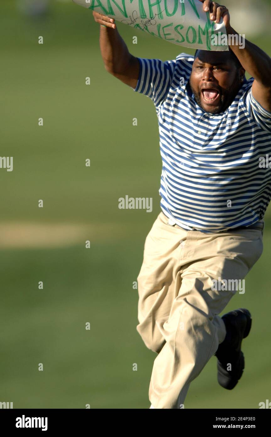 Actor Anthony Anderson in action during the third round of the 49th Bob Hope Chrysler Classic at the PGA WEST Arnold Palmer Private Course in La Quinta, CA, USA on January 18, 2008. Photo by John Green/Cal Sport Media/Cameleon/ABACAPRESS.COM Stock Photo