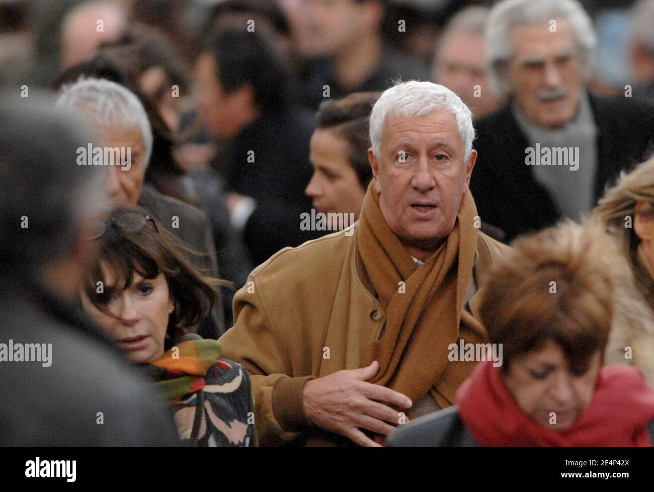 Stephane Collaro arrives at St Germain church to attend the funeral mass of singer Carlos in Paris, France on January 22, 2008. Photo by Guibbaud-Khayat-Mousse/ABACAPRESS.COM Stock Photo