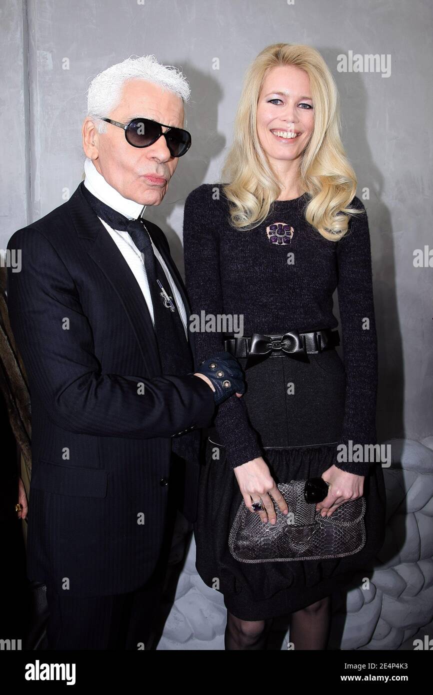 Karl Lagerfeld 　Claudia Schiffer Claudia Schiffer On Why Karl Lagerfeld Is The Andy Warhol Of