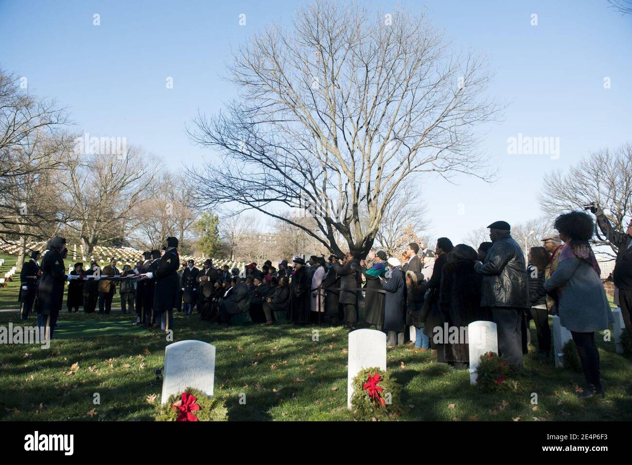Memorial service for 2nd Lt. Samuel G. Leftenant, Tuskegee Airman, at ...