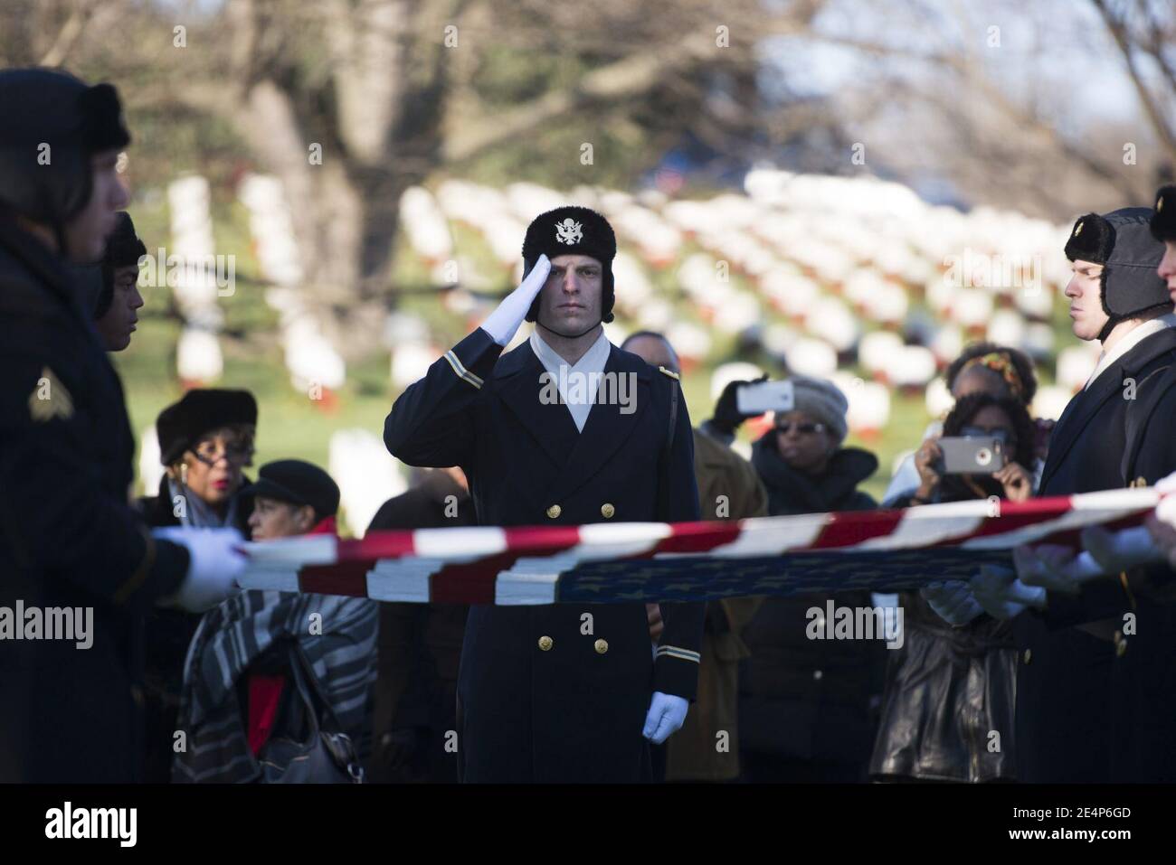 Memorial service for 2nd Lt. Samuel G. Leftenant, Tuskegee Airman, at ...