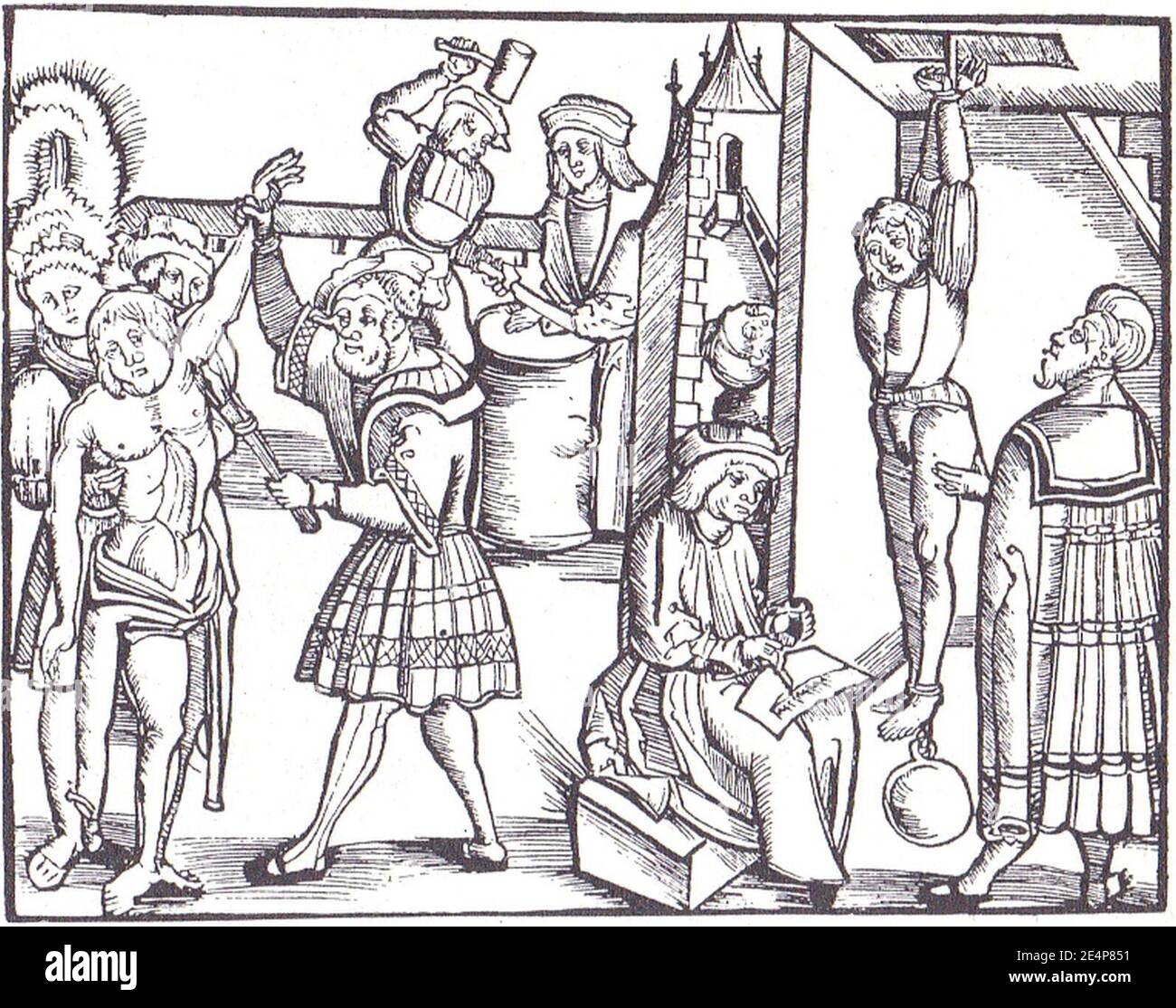 Medieval torture. Stock Photo