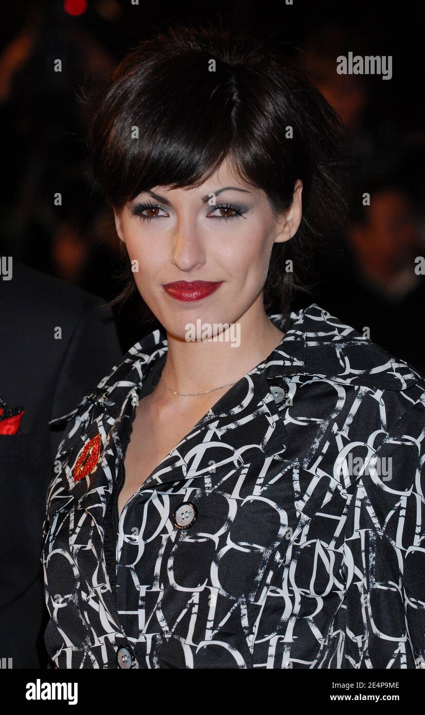 French singer Jennifer Ayache from Superbus arrives to the 9th annual NRJ Music Awards held at the Palais des Festivals in Cannes, France, on January 26, 2008. Photo by Khayat-Nebinger/ABACAPRESS.COM Stock Photo