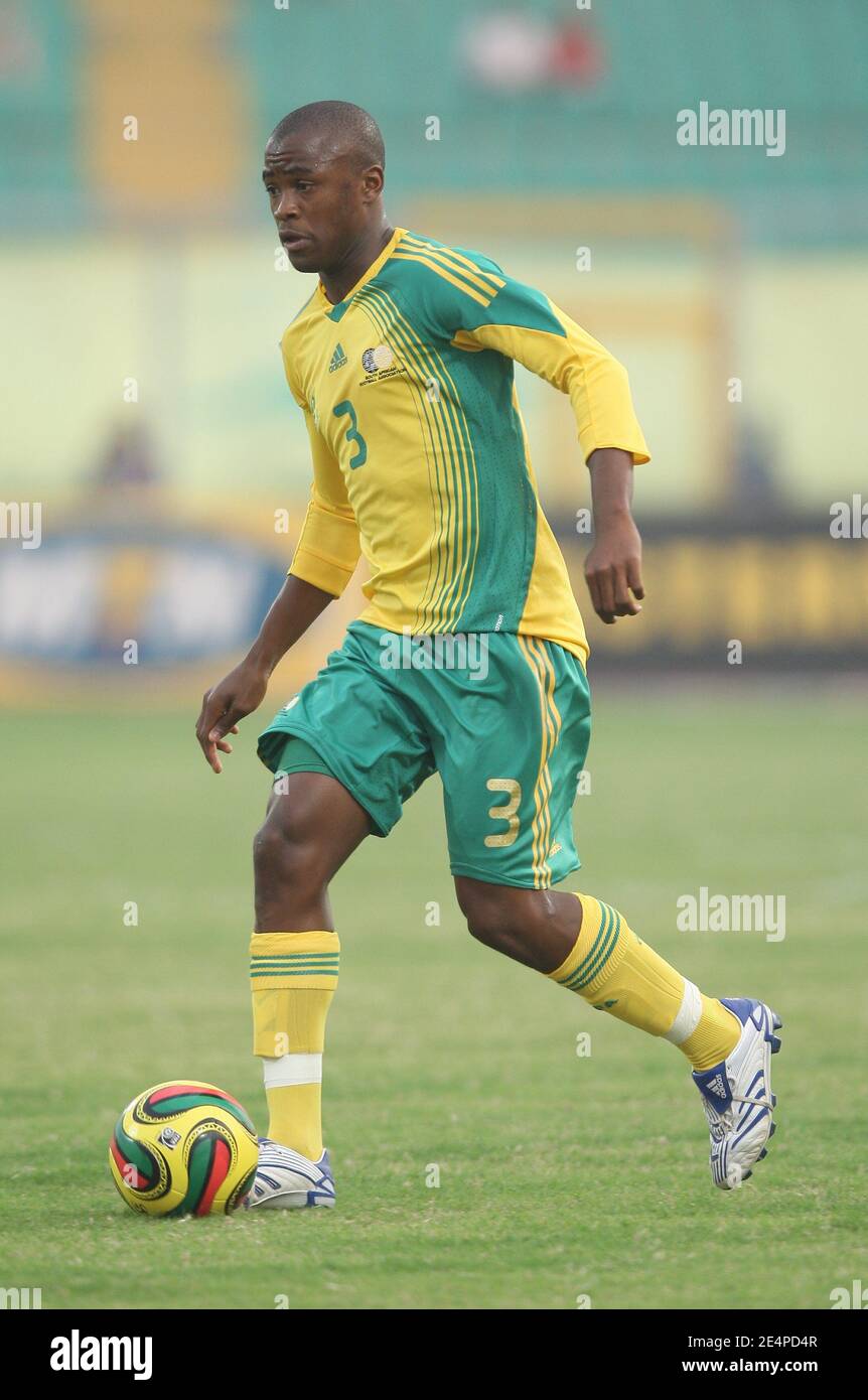 South Africa's Tsepo Masilela during the African Cup of Nations soccer match, Senegal vs South Africa in Kumasi, Ghana on January 31, 2008. The match ended in a 1-1 draw. Senegal failed to qualify for the next round of the competition. Photo by Steeve McMay/Cameleon/ABACAPRESS.COM Stock Photo