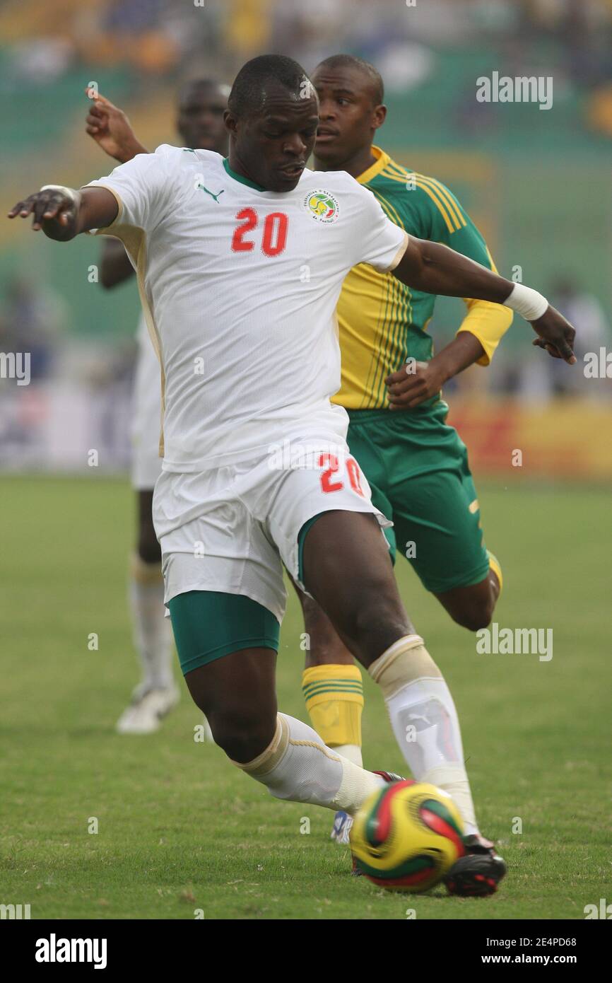 Senegal's Diagne Faye Abdoulaye during the African Cup of Nations soccer match, Senegal vs South Africa in Kumasi, Ghana on January 31, 2008. The match ended in a 1-1 draw. Senegal failed to qualify for the next round of the competition. Photo by Steeve McMay/Cameleon/ABACAPRESS.COM Stock Photo