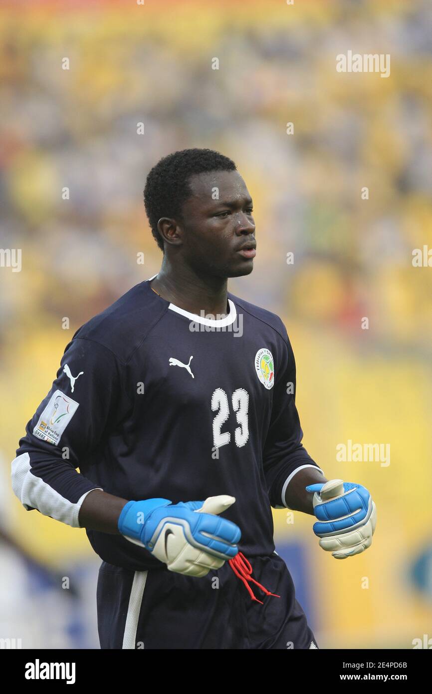 South Africa's goalkeeper Bouna Coundoul during the African Cup of Nations soccer match, Senegal vs South Africa in Kumasi, Ghana on January 31, 2008. The match ended in a 1-1 draw. Senegal failed to qualify for the next round of the competition. Photo by Steeve McMay/Cameleon/ABACAPRESS.COM Stock Photo